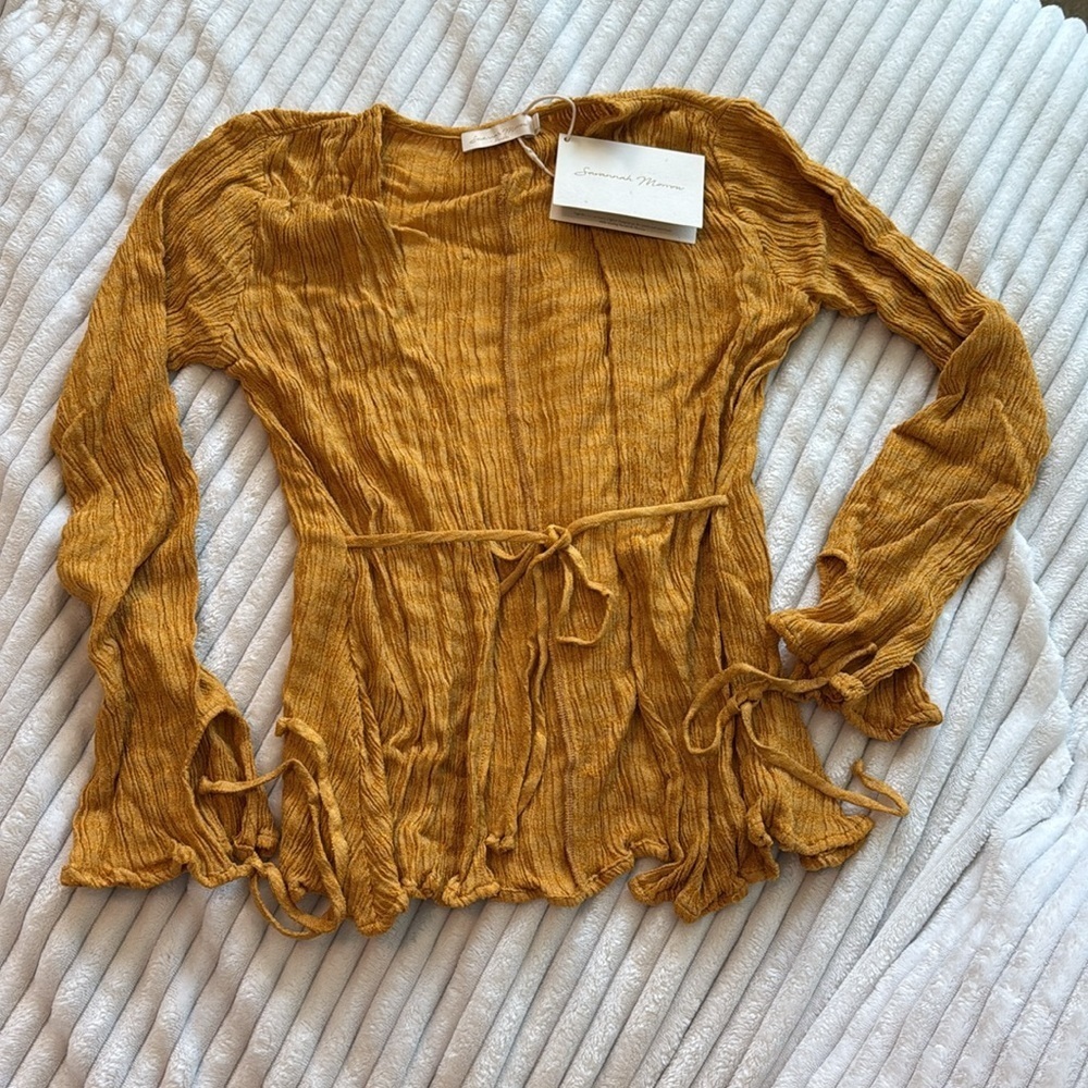 Savannah Morrow Nadia Blouse in Sunshine - Picture 2 of 12